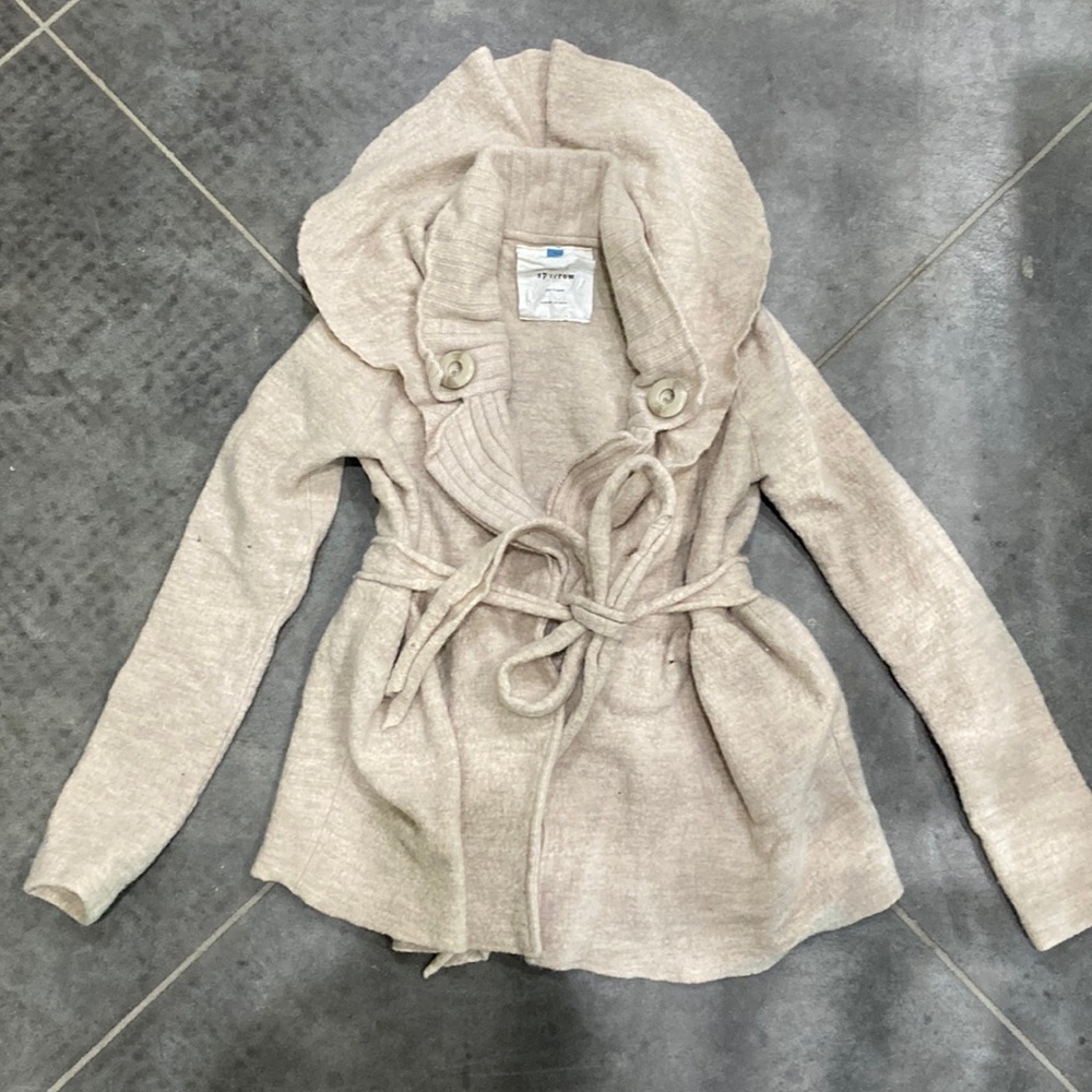 Stunning Sparrow Distressed Wool Sweater, Cartigan S